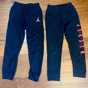 Boys size Large Joggers sweatpants black Jordan